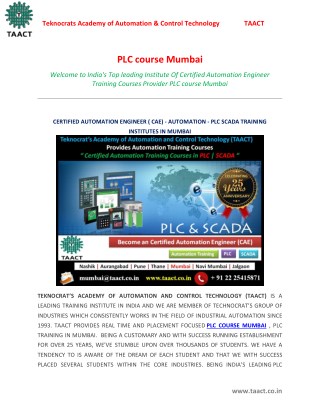 PLC course Mumbai