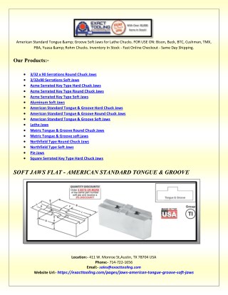 Square Serrated Key Type Round Chuck Jaws