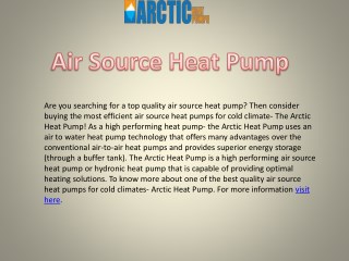 Best Quality Air Source Heat Pump