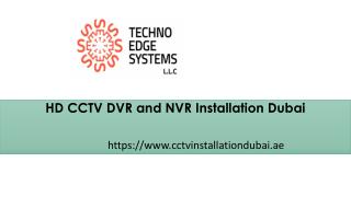 HD CCTV DVR and NVR Installation Dubai