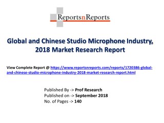 Global Studio Microphone Market 2018 Recent Development and Future Forecast