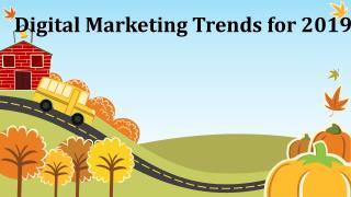 Digital Marketing Trends for 2019