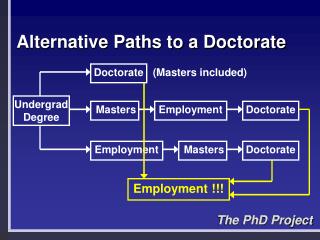 Alternative Paths to a Doctorate