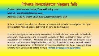 A Few Ways You Can Do Before Hiring A Private Investigator Niagara Falls