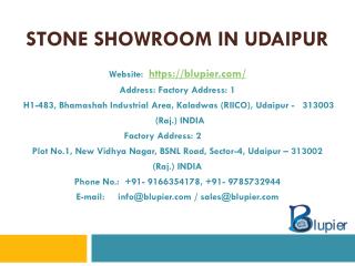 Stone Showroom in Udaipur