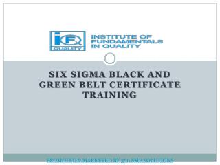 Six Sigma Certification Training | IFQ India Pune