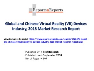 Global Virtual Reality (VR) Devices Market 2018 Recent Development and Future Forecast