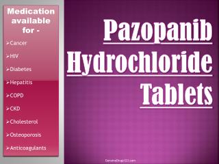 Pazopanib Hydrochloride Tablets