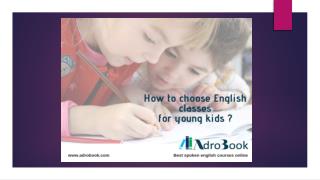 How to Choose English Classes for Young Kids?