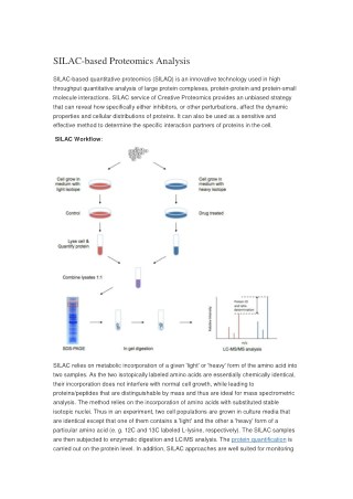 SILAC-based quantitative proteomics (SILAQ)