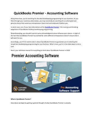 QuickBooks Premier Desktop Accounting Software