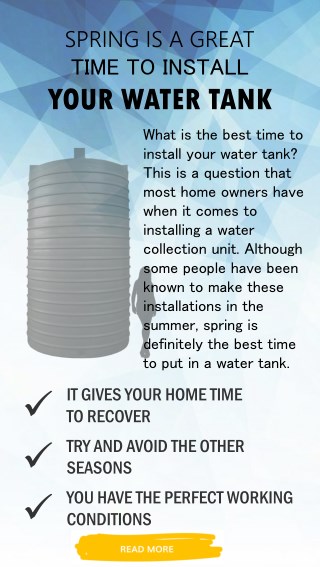 What Is The Best Time To Install Water Tank?