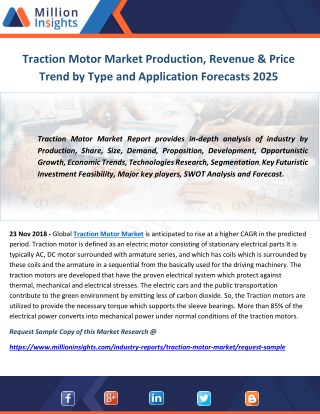 Traction Motor Market Production, Revenue & Price Trend by Type and Application Forecasts 2025
