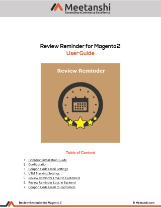 Magento 2 Review Reminder