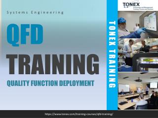 QFD - Quality Function Deployment : Tonex Training