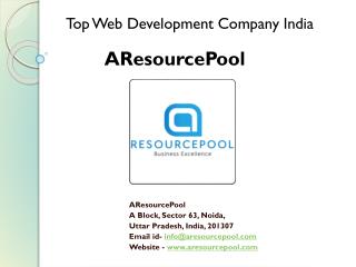 Web Development Company India - AResourcePool