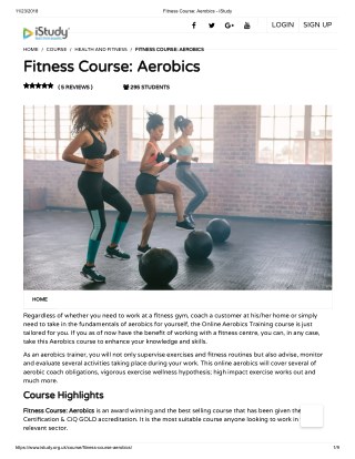 Fitness course aerobics - istudy