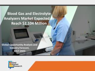 Blood Gas and Electrolyte Analyzers Market Expected to Reach $2,104 Million by 2023
