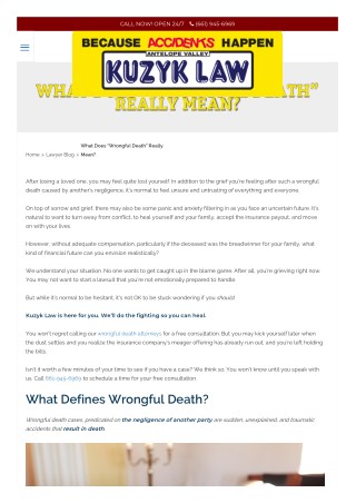 When Do You Need a Wrongful Death Lawyer in Lancaster
