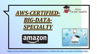 Download Amazon AWS-CERTIFIED-BIG-DATA-SPECIALTY Exam Dumps