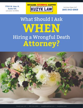What Should I Ask When Hiring a Wrongful Death Attorney
