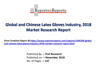 Global Latex Gloves Market 2018 Recent Development and Future Forecast