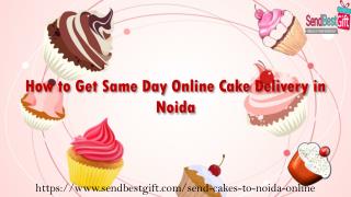 How To Get Same Day Online Cake Delivery in Noida