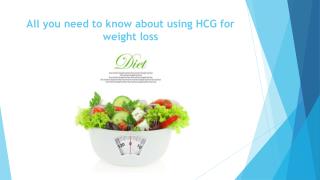 All you need to know about using HCG for weight loss