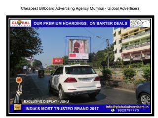 Cheapest Billboard Advertising Agency Mumbai - Global Advertisers