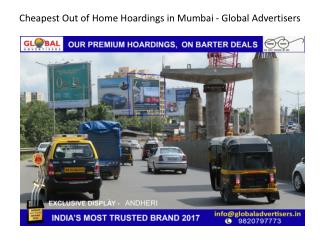 Cheapest Out of Home Hoardings in Mumbai - Global Advertisers