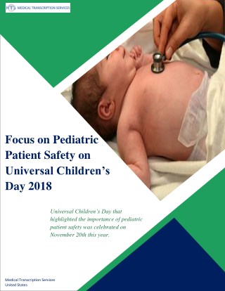 Focus on Pediatric Patient Safety on Universal Children’s Day 2018