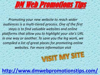 DM Web Promotions Tipsड़