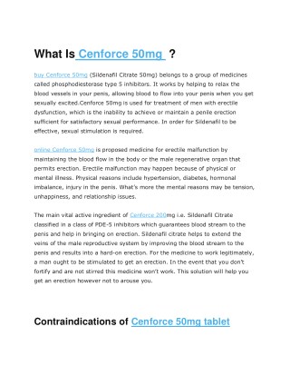 Cenforce 50mg