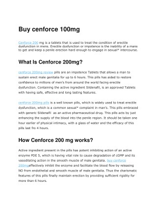 Cenforce 100mg