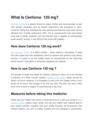 Cenforce 120mg