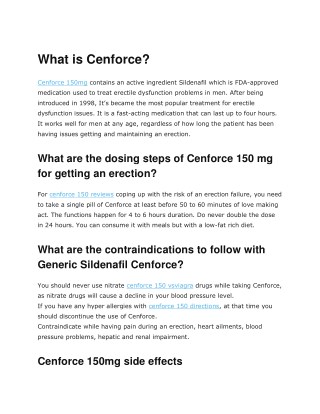 Cenforce 150mg