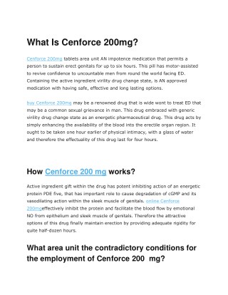 Cenforce 200mg