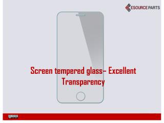 Screen tempered glass– Excellent Transparency