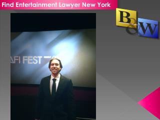 Find Entertainment Lawyer New York