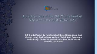 Gift cards market