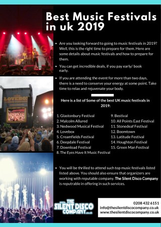 Best music festivals in UK 2019