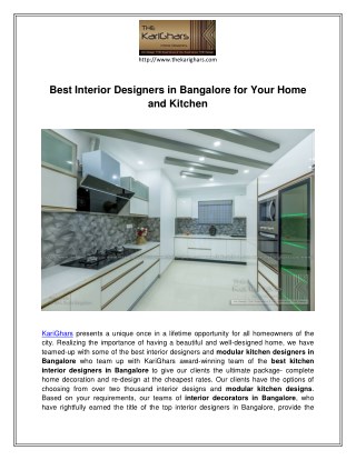 Fantastic Offers from Top Modular Kitchen Designers in Bangalore