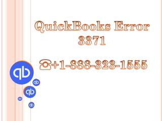 QuickBooks Error 3371