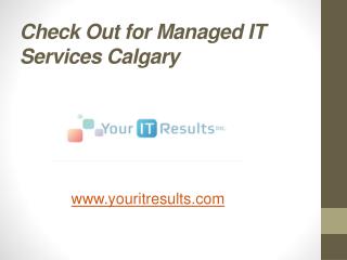 Check Out for Managed IT Services Calgary - www.youritresults.com