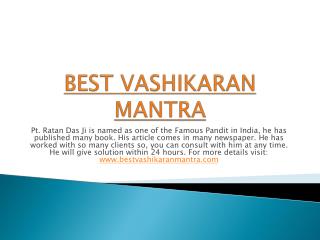 Best vashikaran mantra