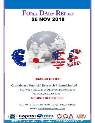 Forex daily report 26 nov 2018