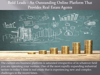 Bold Leads – An Outstanding Online Platform That Provides Real Estate Agents