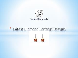 Buy Diamonds Earrings Online form Sunny Diamonds