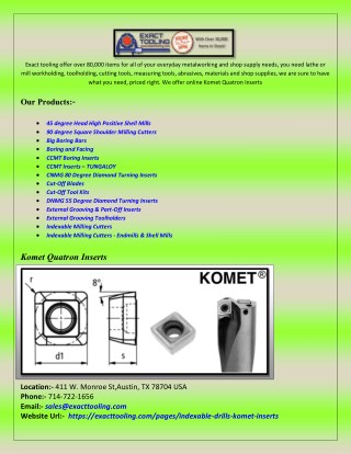 MICRO 100 - Indexable Turning Toolholders