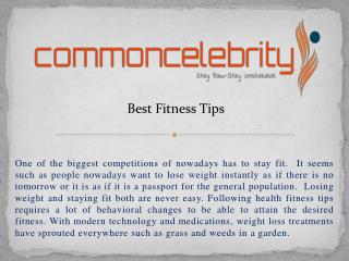 Best Fitness Tips